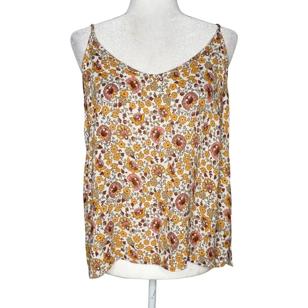 Cynthia Rowley Top Midi Skirt Set L Floral Matching Outfit‎ Peasant Cottage Boho - Image 3