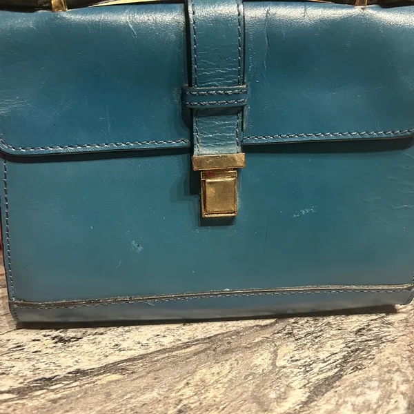 Zara Teal Leather Accessory - Image 3