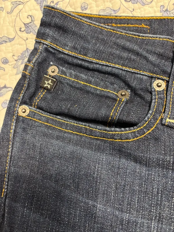 Big Star 1974 Remy Boot Cut Jeans Low Rise Fit Women's 32L Blue Dark Wash rodeo - Image 3