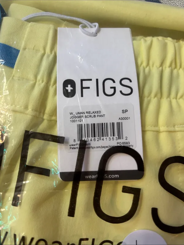 Figs Womens NWT Uman Relaxed Jogger Scrub Pant in Sunlight Size small petite - Image 2