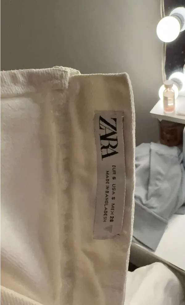 ZARA White Mini Dress - Image 2