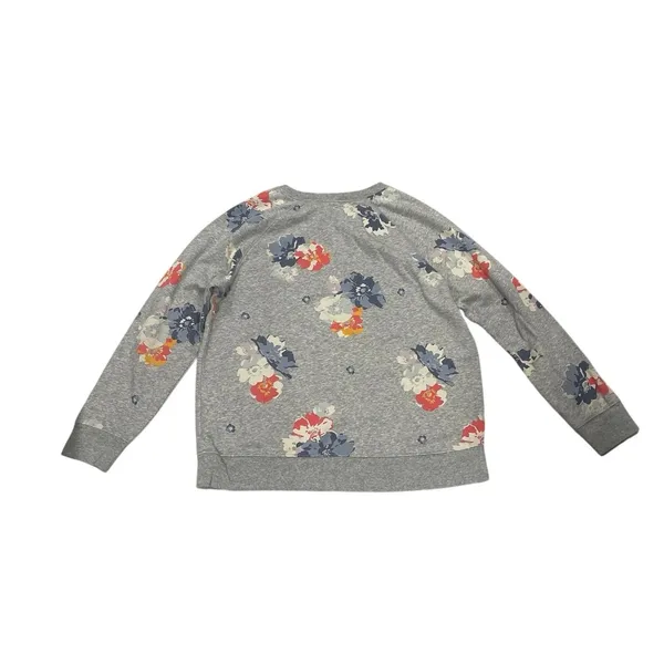 Old Navy Floral Crewneck Sweatshirt Size Large Botanical Boho Loungewear - Image 2
