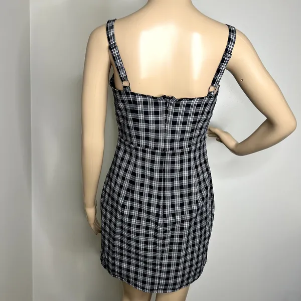 Forever 21 Gingham Plaid Patterned Mini Dress - Image 3
