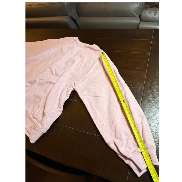 Free People Movement Sweatshirt Womens Medium Pink Oversized Raglan Pullover - Image 9