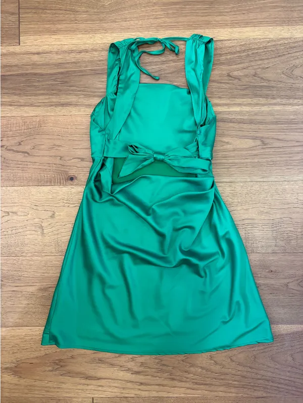Le Lis Mini Dress Green - Image 2