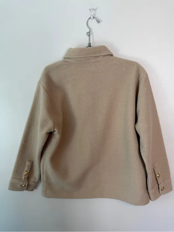 J.Crew Bouclé Shirt Jacket Sandstone Tan NWT Medium - Image 5