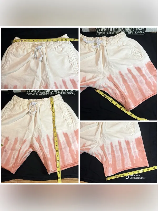 Boys Lie Cherry Pie Dip Dye Sweat Shorts Small Revolve Loungewear Streetwear - Image 8