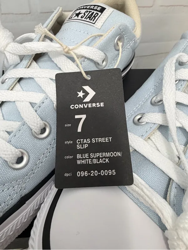 Converse Adult Street Ox Low Sneakers M7/W9 Blue Supermoon NIB - Image 6