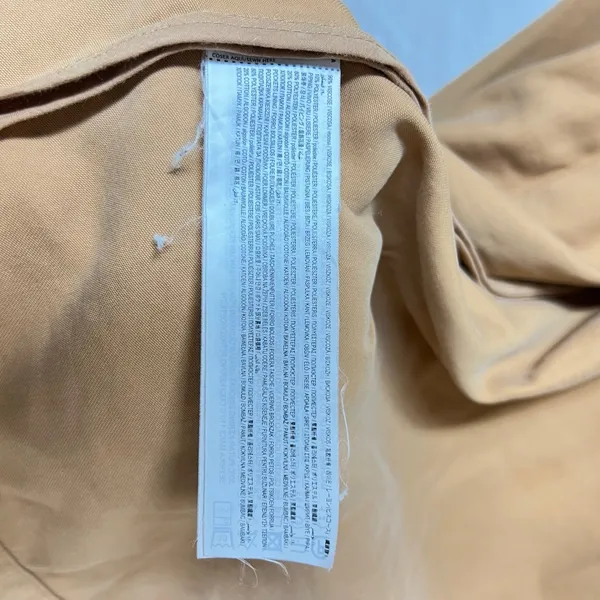 Mango MNG Womens Camel‎ Tan Viscose Duster Trench Coat Jacket Small Old Money - Image 5