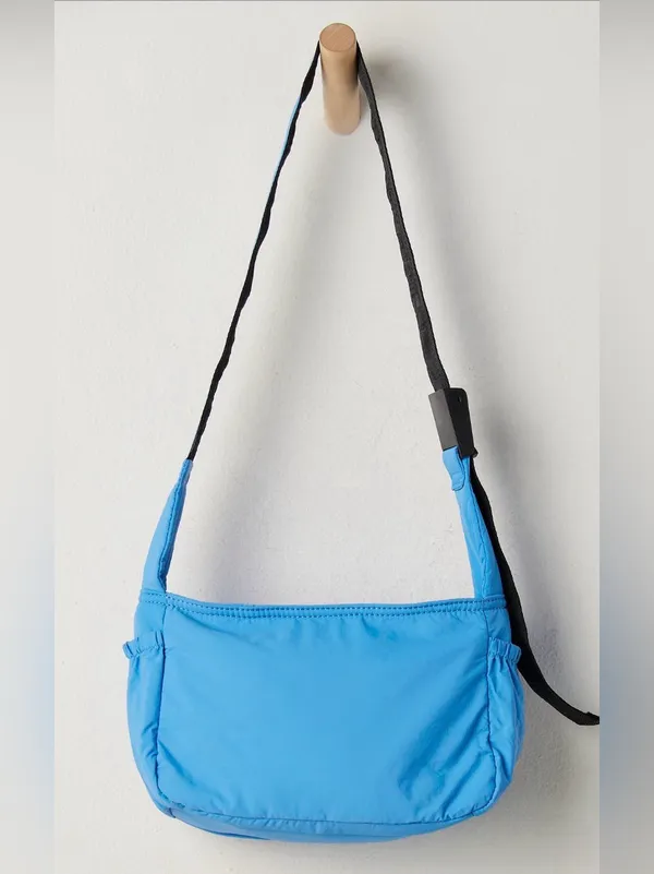 NWT Free people movement check it crossbody denim color - Image 2