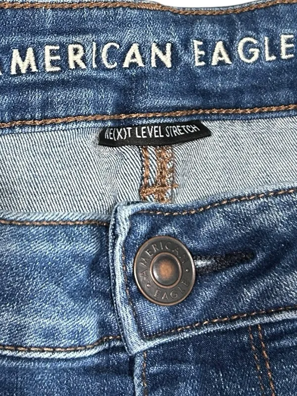 American Eagle Next Level Stretch Distressed Skinny Jeans Size 16 Short - Image 5