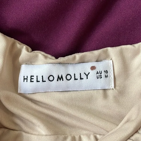 HELLO MOLLY Croissants and Cuddles Milkmaid Crop Top Medium M Babydoll - Image 3