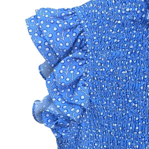 Like New French Connection Elao Verona Smocked Dress Size Small - Image 6