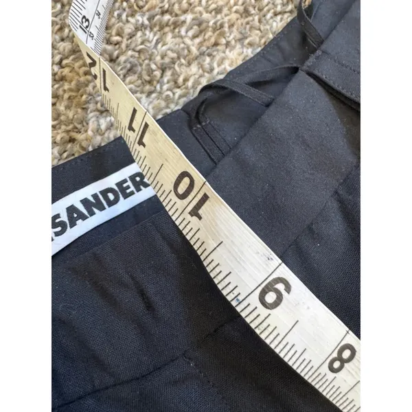 Jil Sander Black Wool Blend Dress Pants Trousers Womens 32 Preppy Corpcore Work - Image 3