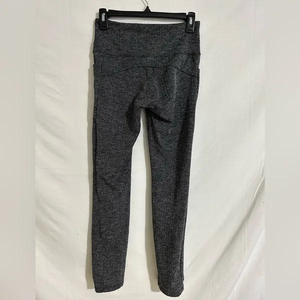 Athleta Womens Heavy Dark Gray Pants Front Pockets Ankle‎ Slits Size Extra Small - Image 4