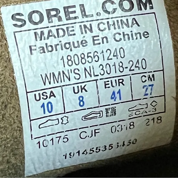 Sorel Joan of Arctic Wedge II Boots in Ash Brown Size 10 NL3018-240 - Image 7