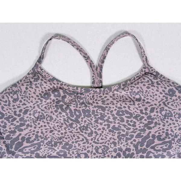 Beyond Yoga Spacedye Cropped Tank Top Size XL Cheetah Leopard Pilates Yoga Gym - Image 4