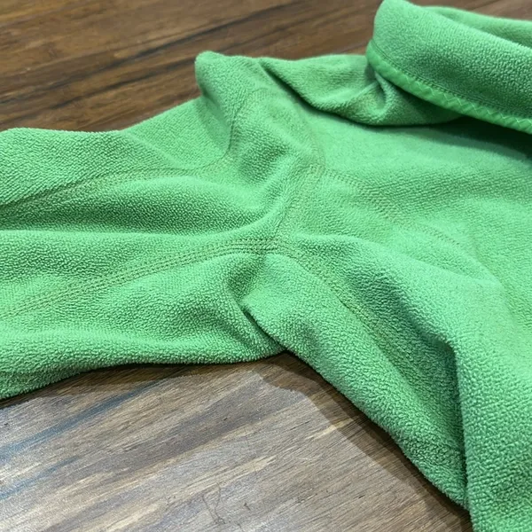 The North Face Woman’s Kelly Green Logo Fleece Half Zip Neck Top Jacket S - Image 5