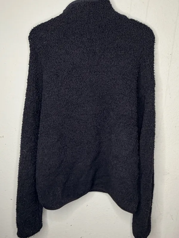 Skims Black Sherpa Pullover Shirt - Image 3