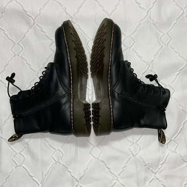 Dr Martens Black Lace Up Combat Boots(Size 5) - Image 12