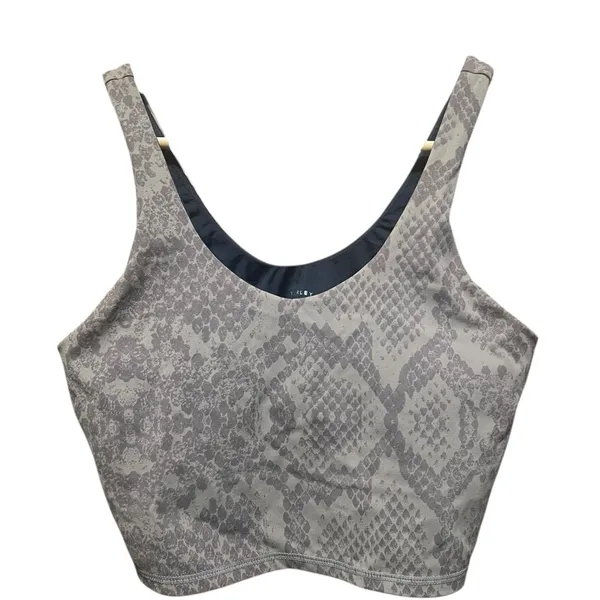 Varley Let's Go Walker Sports Bra Snake.Print Size Large - Image 3
