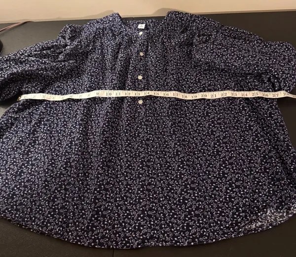 Old Navy Oversized Ditsy Floral Corduroy Top XXL - Image 5