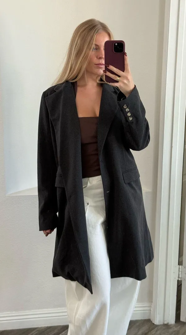 Lulus dark grey coat - Image 2
