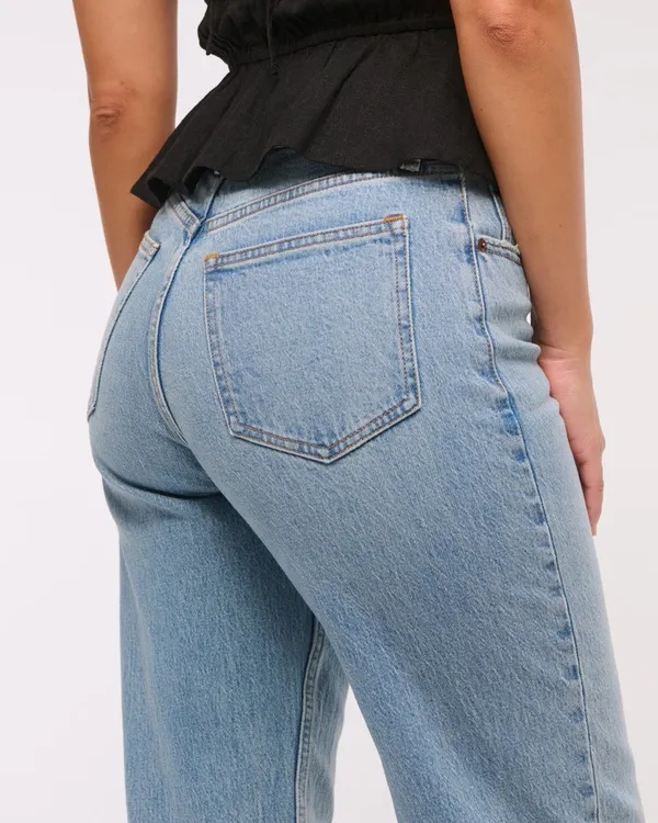 Abercrombie Curve Love High Rise 90s Relaxed Jean NWT - Image 5