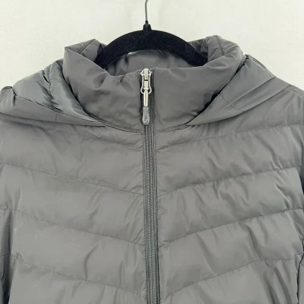 32 Degrees Heat Women’s XL Black Hooded Puffer Jacket Lightweight Winter Coat - Image 3