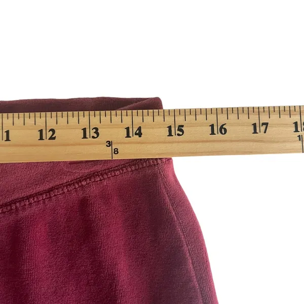 New York Laundry NYL Y2k Women Burgundy Velour Lounge Pants Drawstring Small‎ - Image 7