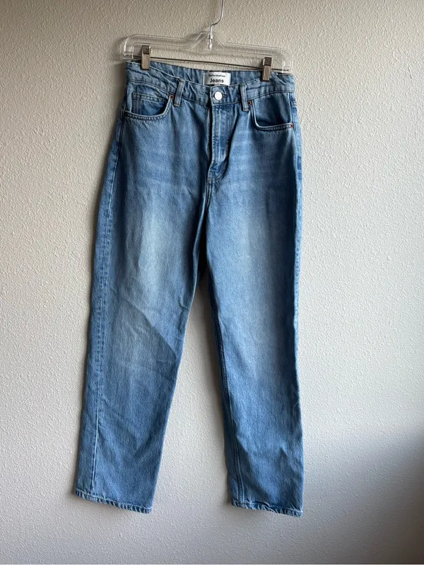 High-Rise Straight Leg Jeans - Image 2