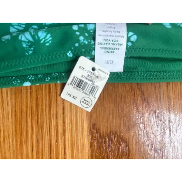 Aerie Real Good Green Tie‎ Dye Snowflake Bikini Bottom XS - Image 2