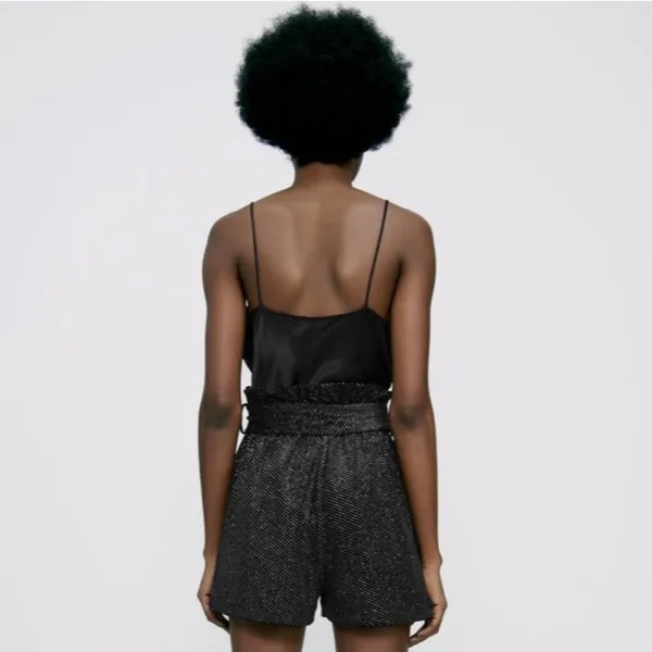 Zara Satin Cowl Neck Cami Top - Image 3