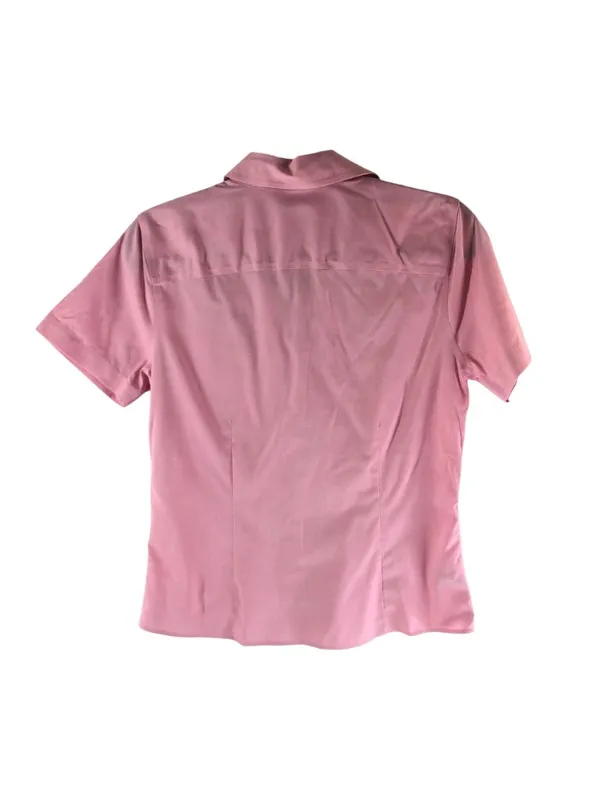 Eddie Bauer Womens Pink Wrinkle-Resistant Stretch Button-Down Shirt Size S - Image 2