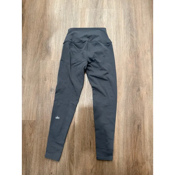 Alo Yoga High-Waist Airbrush Leggings Womens XS Anthracite Gray Activewear 4009 - Image 3