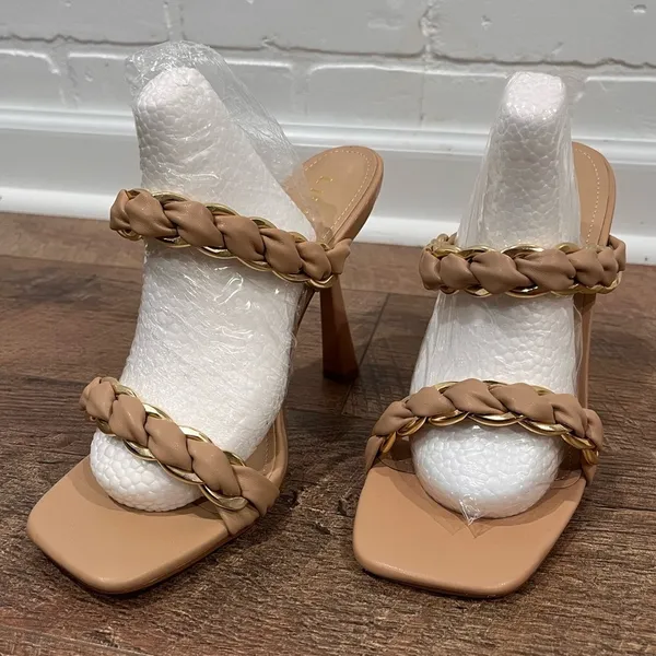 New Liliana Braided Strap Heels 🤎 Tan Size 8 - Image 9
