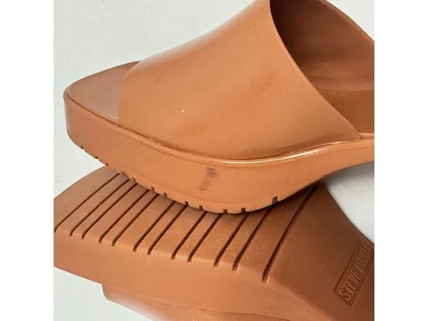 Steve Madden Harlin Square Toe Block Heel Platform Slide On Mule Sandals Size 8M - Image 5