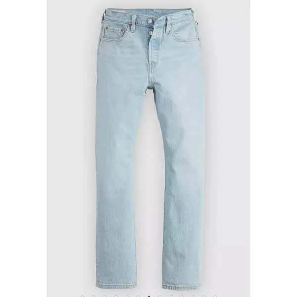 Levi's 28x28 Premium 501 Original Fit Women's Jeans Wow Me Over Light Wash - Image 5