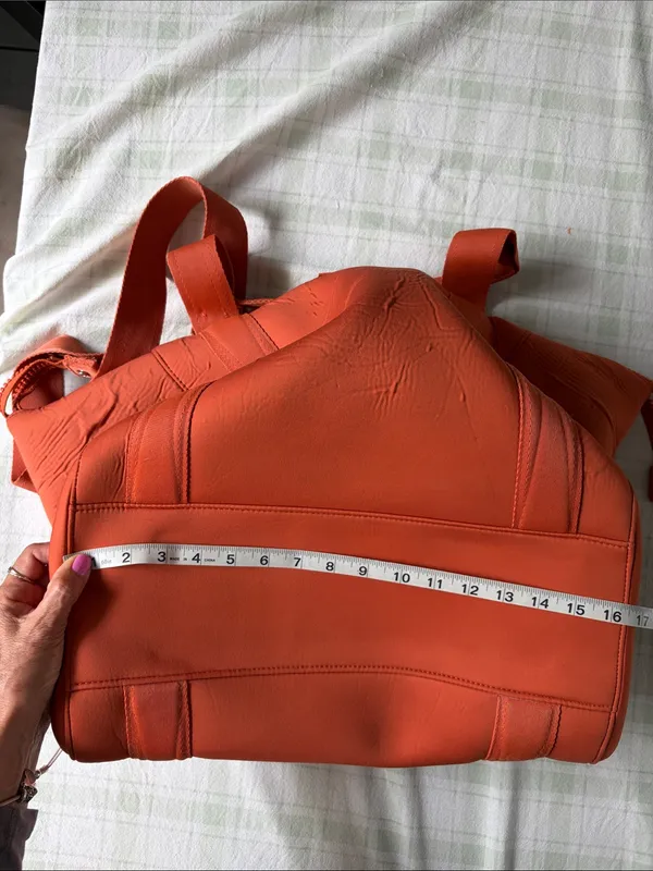 Dagne Dover Orange Neoprene Tote - Image 11