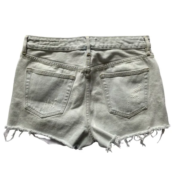 Pacsun Denim Distressed Cotton 4‎ Button Front Mid Rise Shorts Size 28 - Image 3