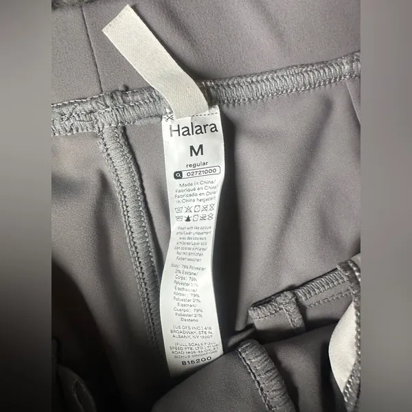 Halara Flex™ DayStretch High Waisted Pocket Straight Leg Work Pants Gray Medium - Image 3