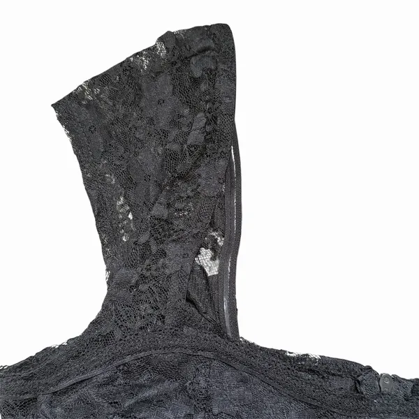 Faded Rose‎ Women's Black Lace Corset Bralette Crop Top Size M - Image 5