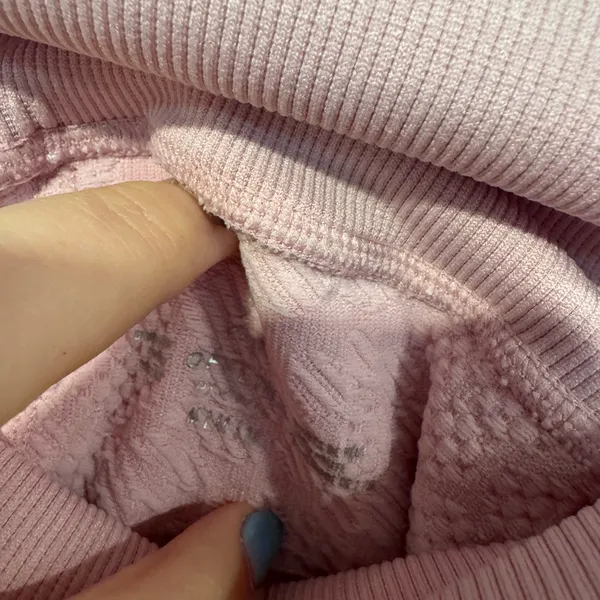 Pink Aerie floral embossed biker‎ shorts - Image 3
