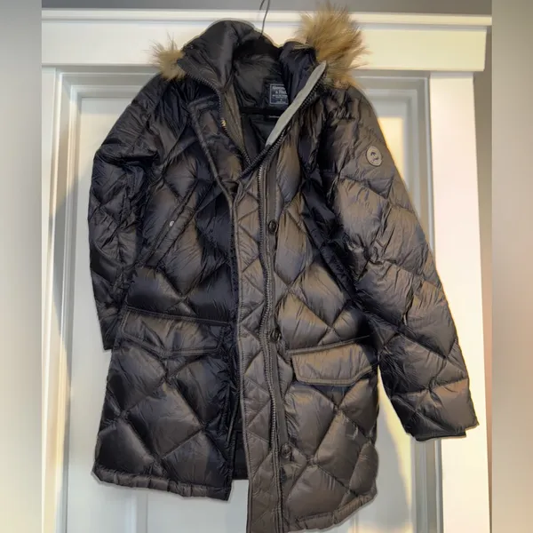 Abercrombie & Fitch down insulated puffer coat S - Image 4