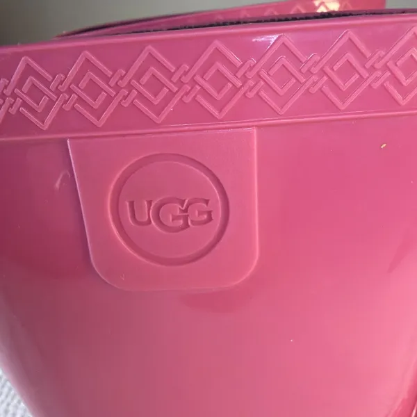 UGG Rain Boots Raana Womens Pink Size 5/6 Youth 4 Rubber Waterproof - Image 2