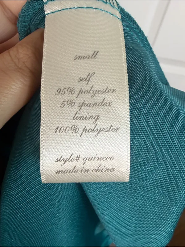 Altar’d State Teal Velvet Tiered Mini Dress Spaghetti Strap Sz S NWOT - Image 8