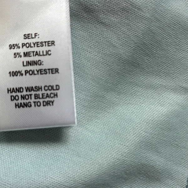 Lulus Light Blue Metallic Pleated Mini Dress V-Neck Open Back‎ 17D1756 Womens S - Image 10
