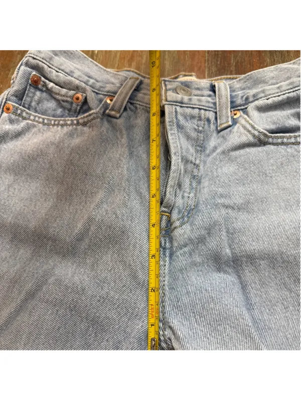 Levi's Wedgie Straight Light Blue Distressed Jeans Womens Size 26 - Image 6