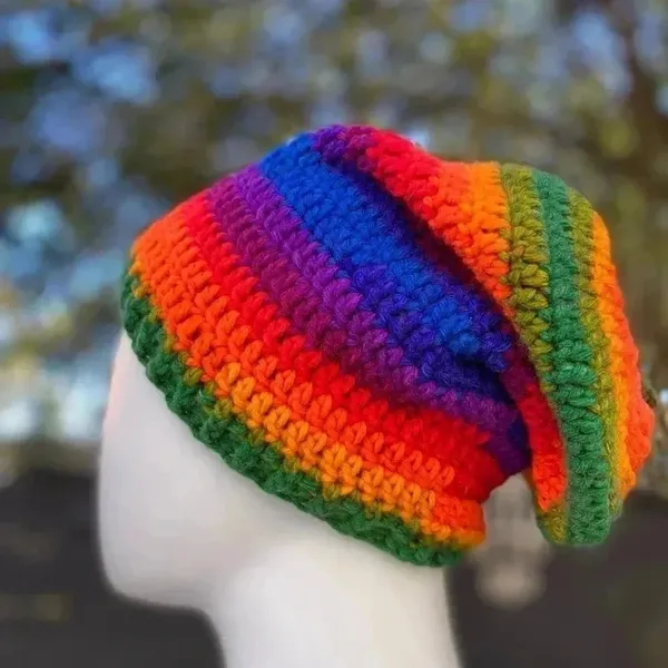 Hemp Leaf Mary‎ Jane Slouchy Hat Fleece Lined - Image 7