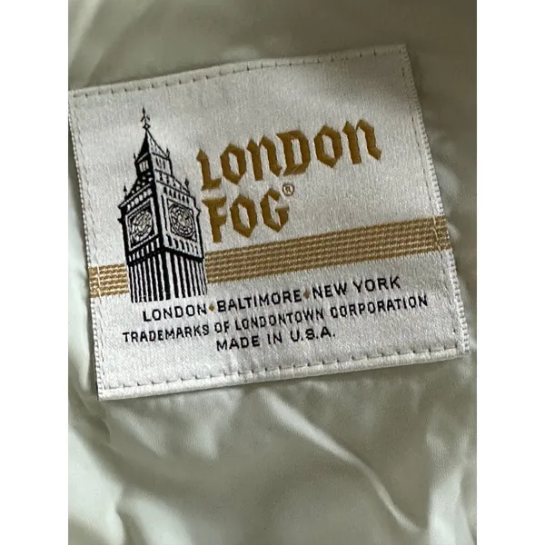 London Fog Trench Coat Women 10P Ivory Vintage Classic Minimalist Chic Academia - Image 14